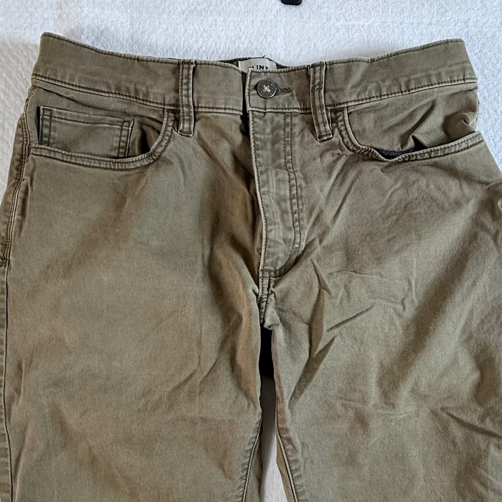 Flint and Tinder 365 Pants Mens 32x30 Slim Fit Stretch Chino Olive Drab